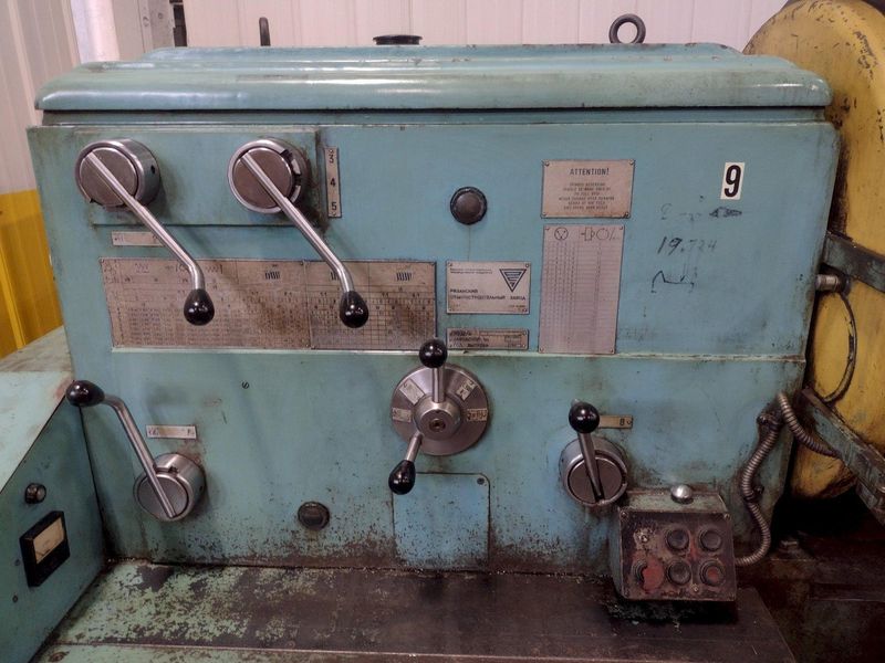 42" X 120" RYAZAN MODEL #1N65 HEAVY DUTY ENGINE LATHE 4.5" HOLE: STOCK #16472
