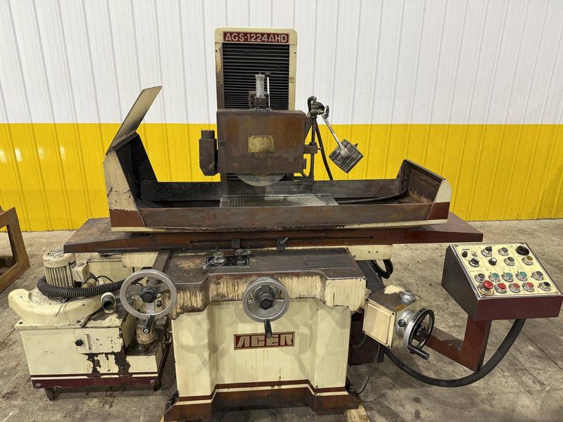 12" X 24" ACER MODEL #AGS-1224AHD HYDRAULIC HORIZONTAL SURFACE GRINDER: STOCK #23370