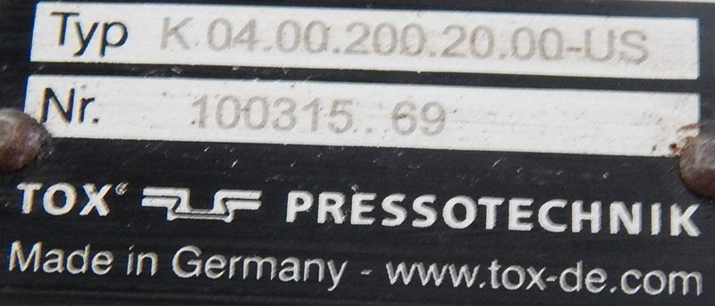 4 TON TOX PRESSOTECHNIK