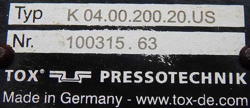 4 TON TOX PRESSOTECHNIK