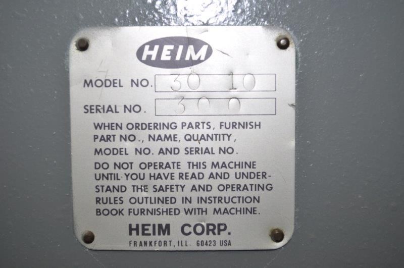 30 TON x 10' HEIM PRESS BRAKE