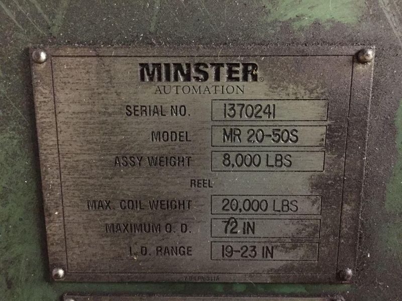 20,000 LB x 50" x .040" Minster Servo Feed Line