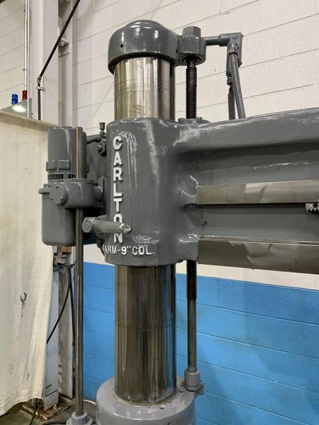 4' X 9' CARLTON RADIAL ARM DRILL: STOCK #80799