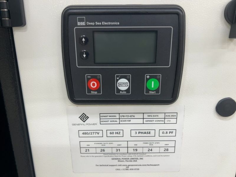 General Power GPM-P20-60T4i 20 kW Diesel Generator (2024)