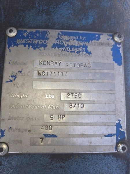 Waste Control International Kenbay RotoPac Clydesdale Rotary Arm Industrial Trash Compactor