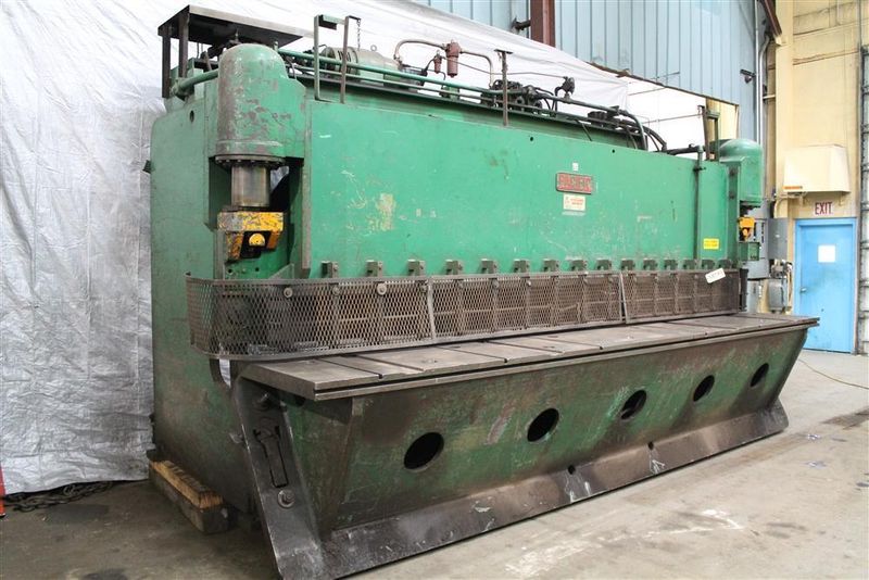 16' X 3/8' PACIFIC HYDRAULIC PLATE SQUARING SHEAR: STOCK 58243