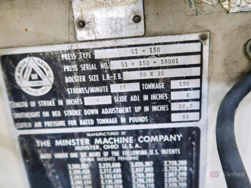 150 TON MINSTER G-150