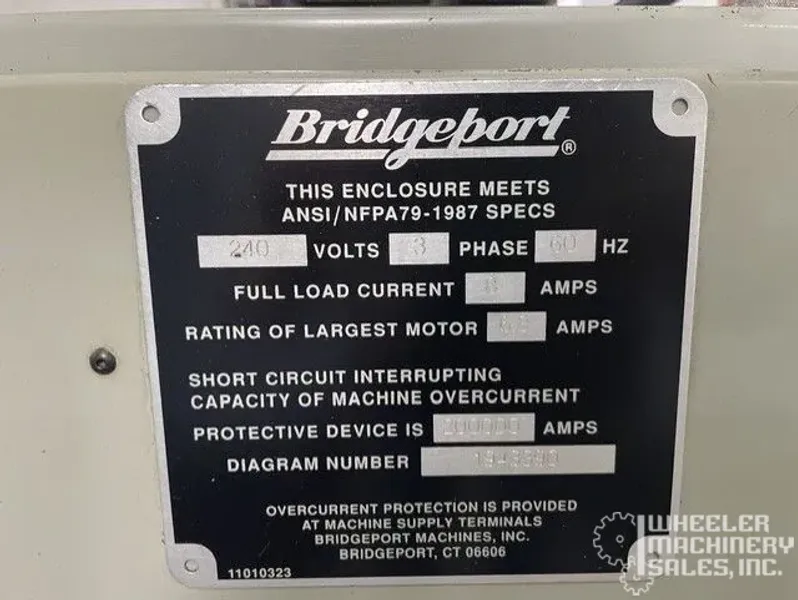 BRIDGEPORT EZ TRAK MANUAL TOOLROOM MILLING MACHNE (No Control) 9" X 48" #8342