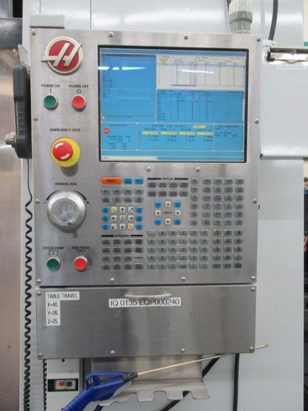 Haas VM-3 CNC Vertical Machining Center, Haas MainCon Control, 4th & 5th Axis Drives, 1000 PSI TSC, 24+1 ATC, Probing, High Speed Machining, RJH- Auction Item