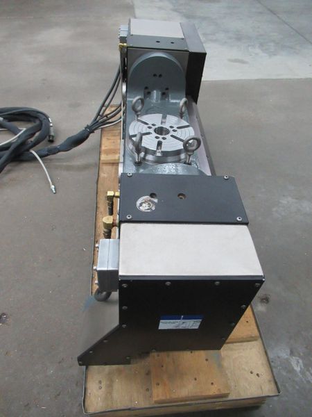 Haas TR-210 Trunnion Type 2-Axis Rotary Table 8.25" Diameter Platen, Sigma-5 Brushless Servo Motors