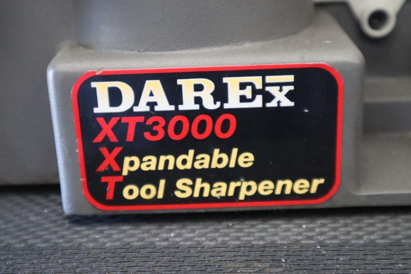 Darex XT3000 Expandable Tool Sharpener with Drawered Cabinet Base, Dust Collector- Auction Item