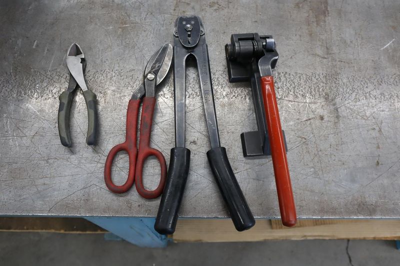 Metal Banding Set with Cart, Tools and Metal Banding Material- Auction Item