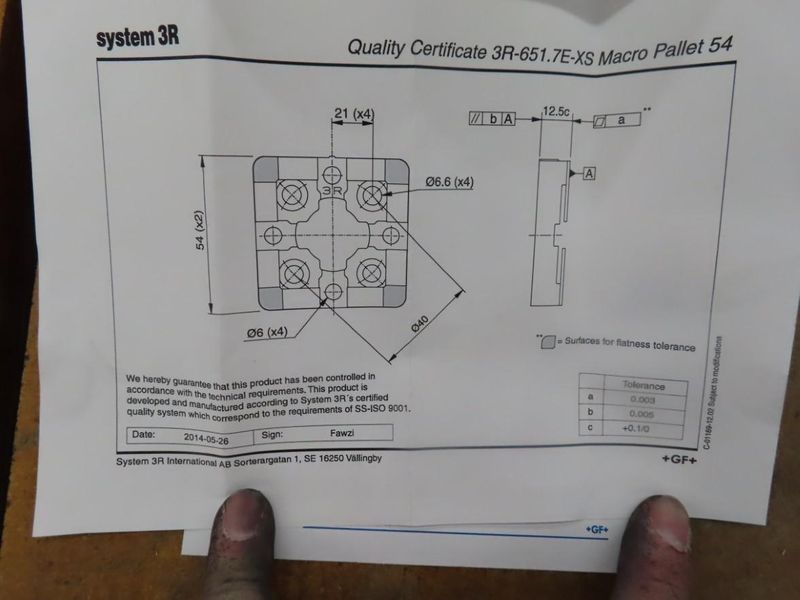 System 3R-651.7E-XS Macro Pallet (8) In Box- Auction Item