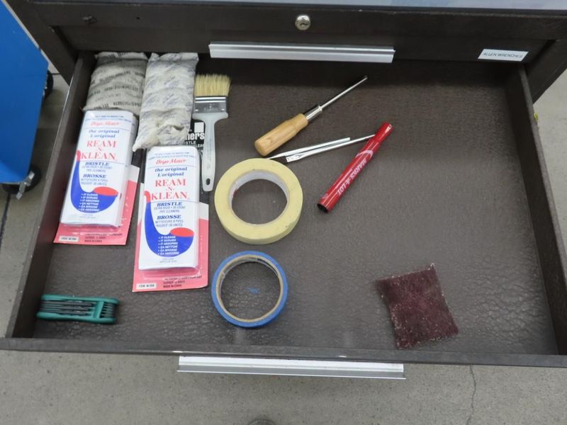 Kennedy 7 Drawer Tool Cabinet w Side Wing AND Contents- Auction Item