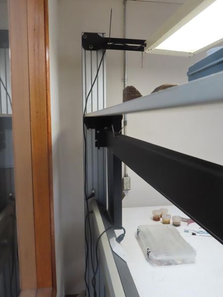 Adjustable Work Bench and Light w Power Strip- Auction Item