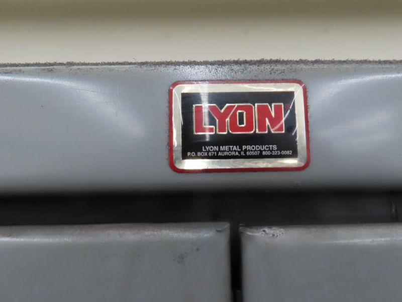 Lyon 2-Door Metal Cabinet w Contents- Auction Item