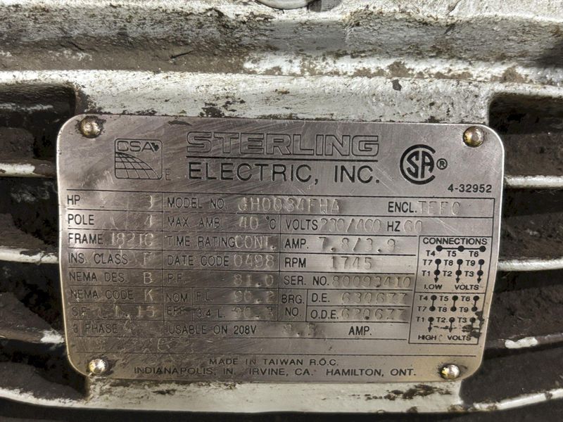 CHERRYS MODEL #58-100 PALLET SPACER RECOVERY SYSTEM INVERTER FLIPPER: STOCK #23222