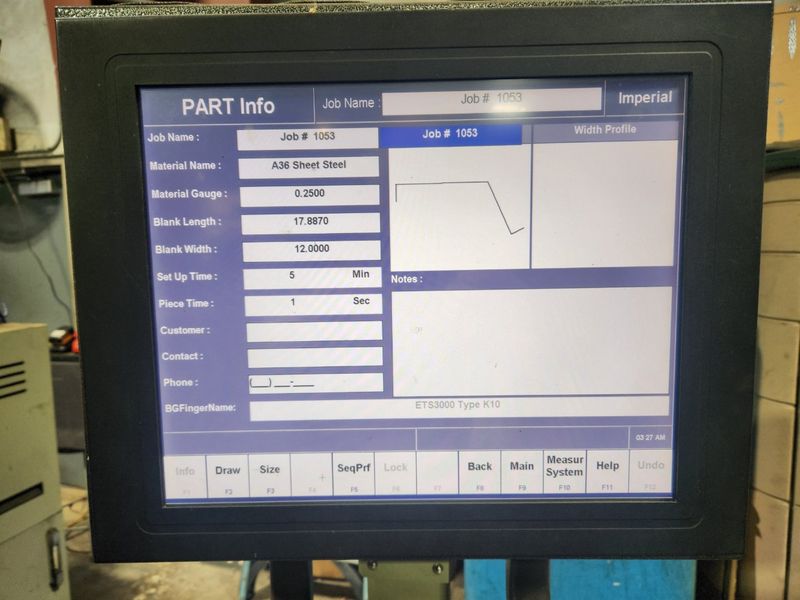 Accurpress 717512 175 Ton x 12′ CNC Press Brake (2016)