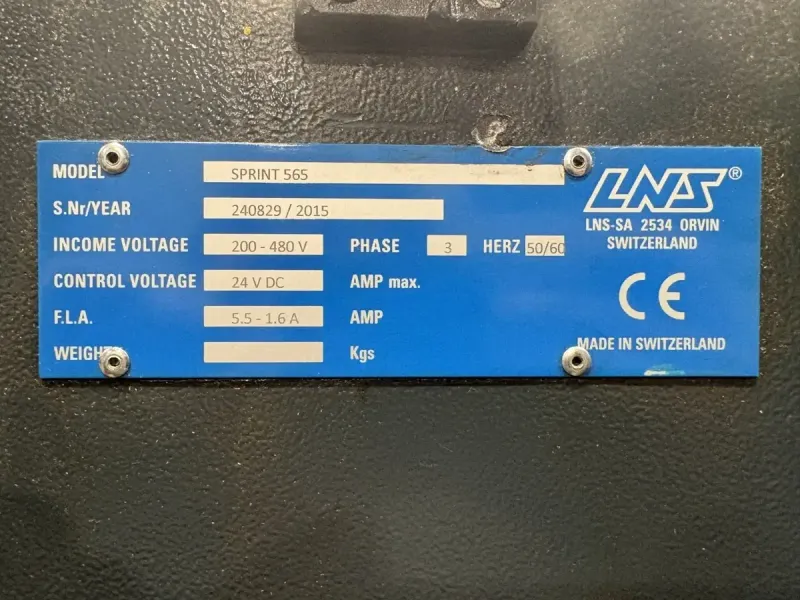 2015 LNS Sprint 565 Automatic Magazine Bar Feeder