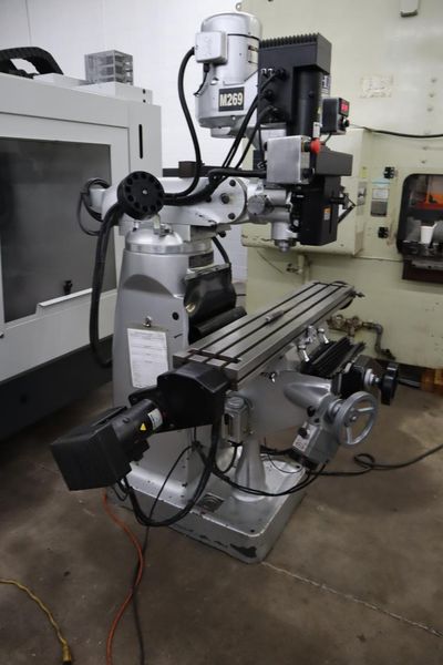 Sharp LMV-50/DVS 3-Axis CNC Vertical Knee Mill, Acu-Rite MILLPWR CNC Control, Electronic Variable Speed Drive