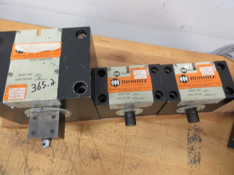 Mountz ETA Mark V Digital Torque Readout Unit and Torque Transducers 1-10, 10-100 & 50-500 Ft Lbs- Auction Item