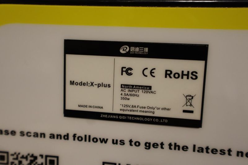 Qidi 3D X-Plus 3D Printer- Auction Item