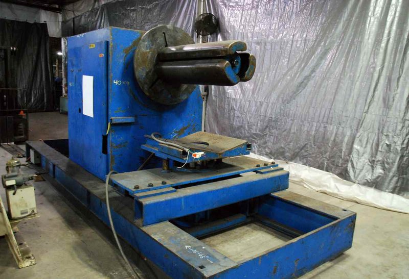 20,000 Lb. x 36″ AMERICAN STEEL LINE Single Uncoiler w/Coil Car