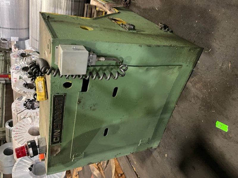 60" x 40,000Lb Cincinnati Uncoiler, Coil Car & Turnstile