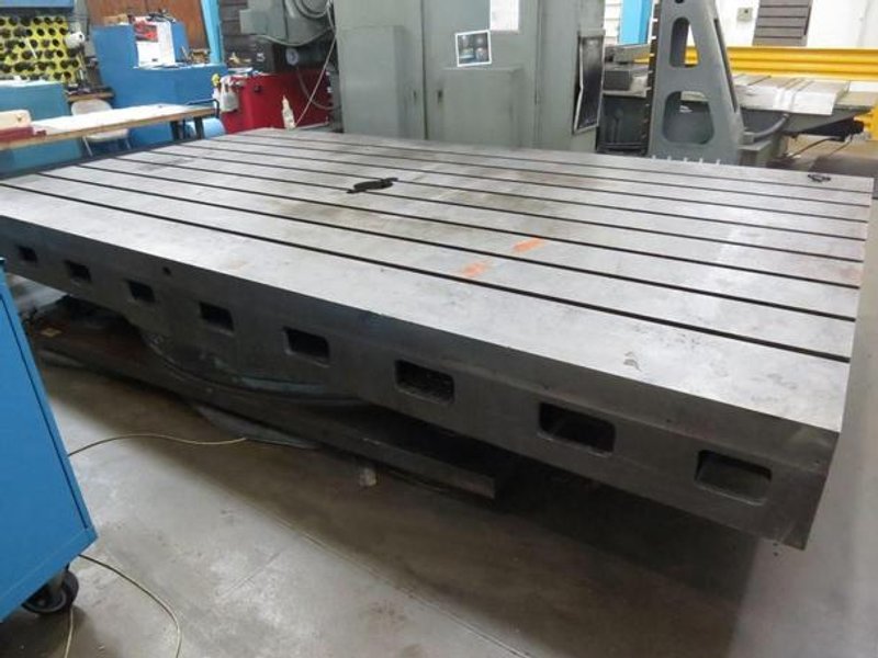 96" X 168" Giddings & Lewis Airlift, 90 Degree Shot Pins, Capacity 75,000#