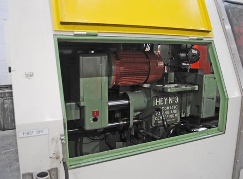 8" X 27" Hey No. 3 CNC Face & Center, Full Machine Enclosure, A/B Ctrl, Chip Conveyor, 1999