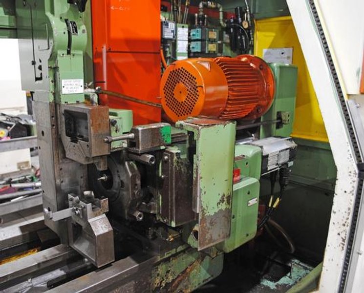 8" X 27" Hey No. 3 CNC Face & Center, Full Machine Enclosure, A/B Ctrl, Chip Conveyor, 1999