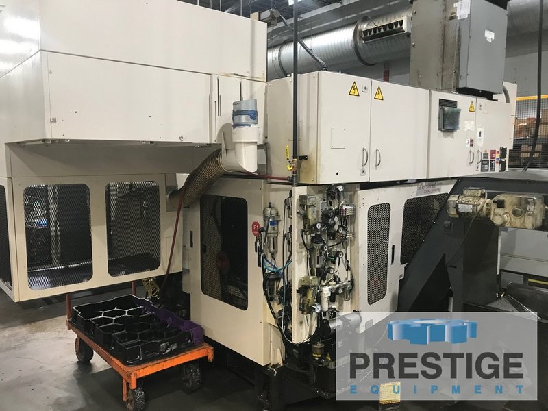 Muratec MW200 Twin Spindles, (2) 10 Station Turrets, Fanuc CNC, 17.32" Swing, 3,500 RPM, 30 HP, #43849