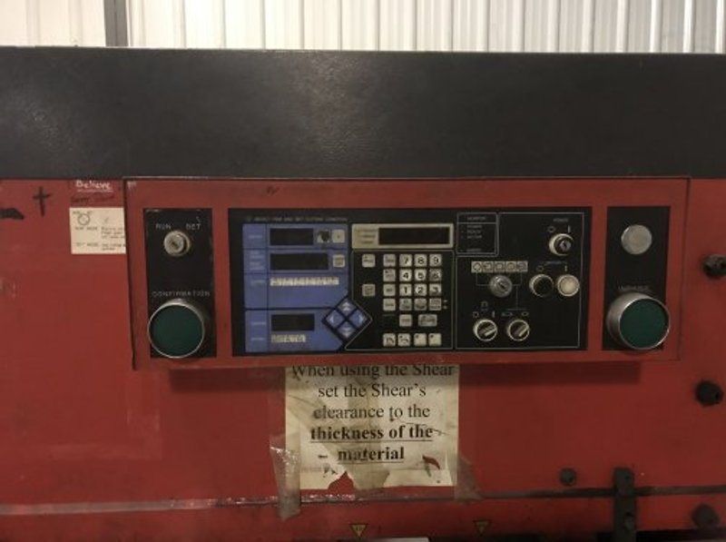 1/4" X 10' AMADA M3060 POWER SQUARING SHEAR W/ PROGRAMMABLE BACK GAUGE
MFG:1998