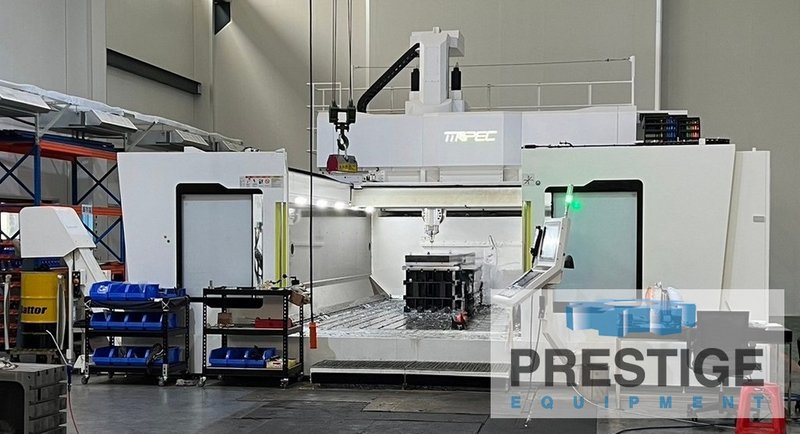 Apec G3060-5L 5-Axis Double Column Gantry Mill, X-236", Y-118", 15,000 RPM, Blum Tool/Work Probe, TSC, 2022, #43969