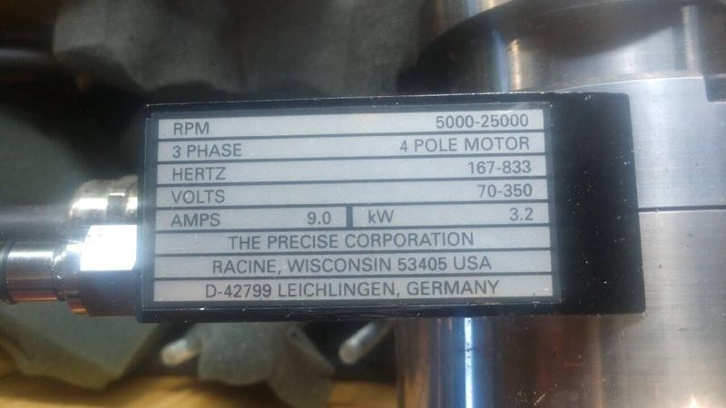 PRECISE MODEL PKZ-25 HIGH SPEED SPINDLE UNIT: STOCK #15318