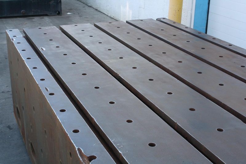 57' X 97.5' X 29.5' T-SLOTTED TABLE: STOCK #66336