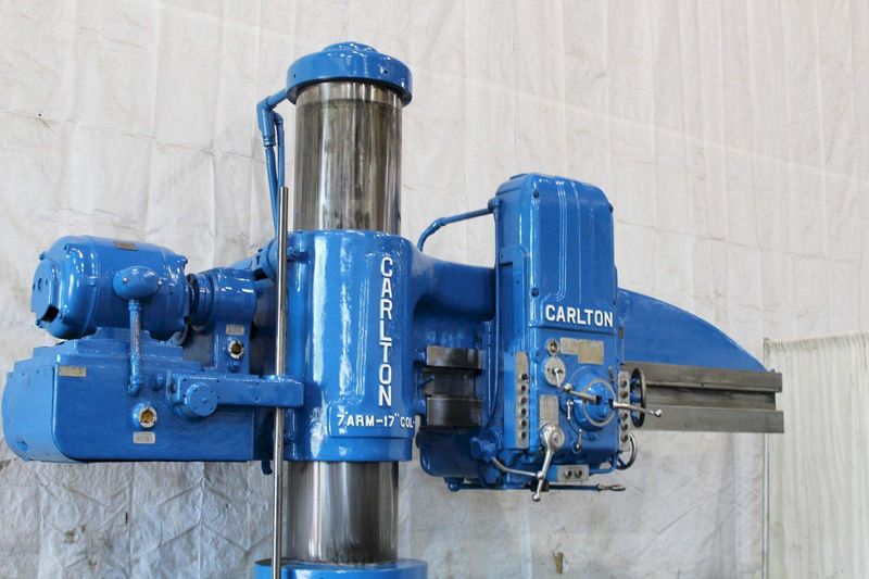 7' X 17" CARLTON RADIAL DRILL: STOCK #71609