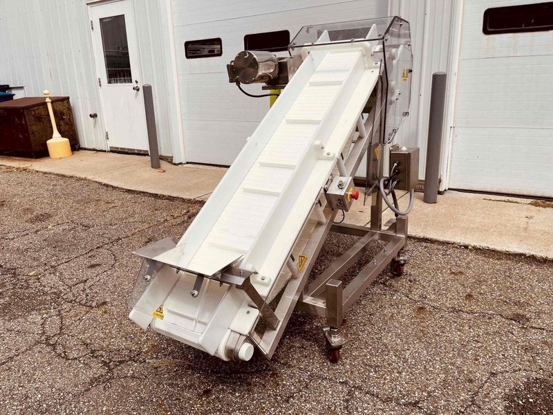 Safeline Mettler Toledo 62” Stainless Steel Incline Conveyor