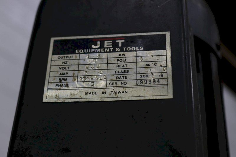 1-1/2 HP JET  MODEL JVM 8363 RAM TYPE VERTICAL MILL: STOCK #73603