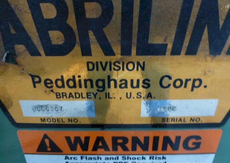 10' X 10' PEDDINGHAUS 4 POST HYDRAULIC ANGLE SHEAR: STOCK #73302