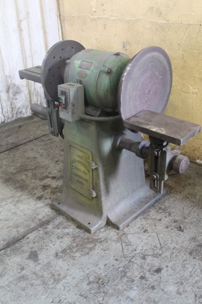 20' US ELECTRIC TOOL DOUBLE END DISC GRINDER: STOCK #72146