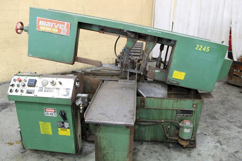 13' X 13' MARVEL MODEL #13A AUTOMATIC HORIZONTAL BANDSAW: STOCK #71723