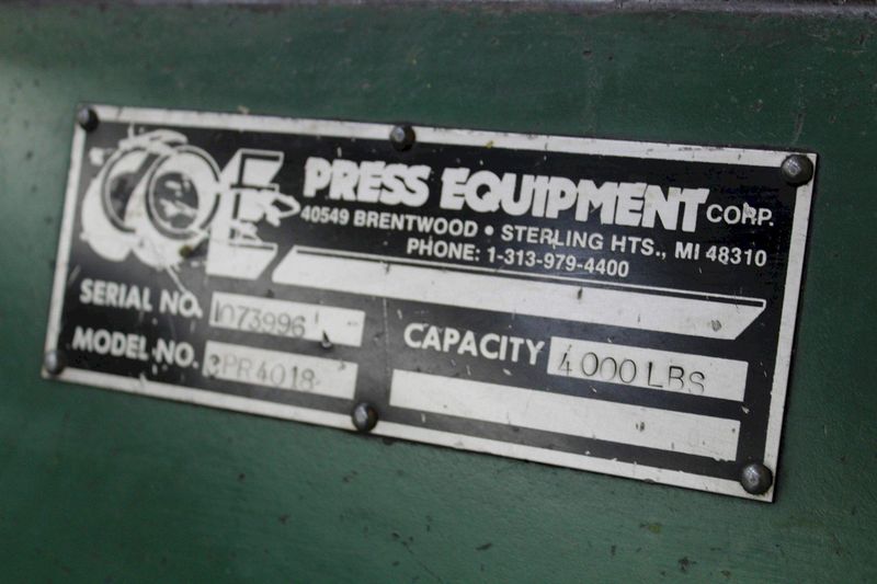 4000 lb x 18' COE MOTORIZED COIL REEL STOCK #71690