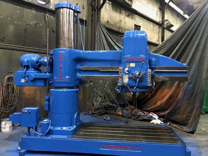 7' X 17' CARLTON RADIAL DRILL: STOCK #71608