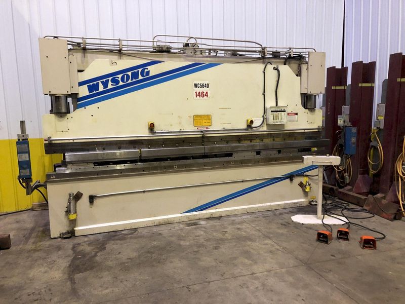 100 TON X 14' WYSONG MODEL THS100-168 HYDRAULIC PRESS BRAKE: STOCK #18666