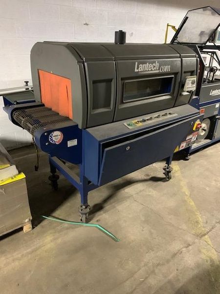 Lantech SW-1000 Intermittent Motion Belt Feed Side Seal Wrapper w/ Lantech ST-900 Heat Tunnel