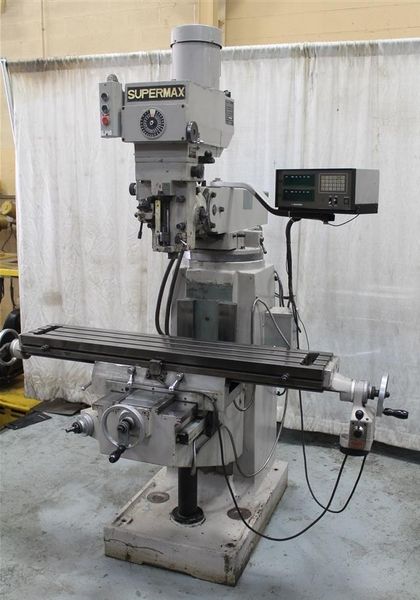 2 HP SUPERMAX RAM TYPE VERTICAL MILL: STOCK #62476
