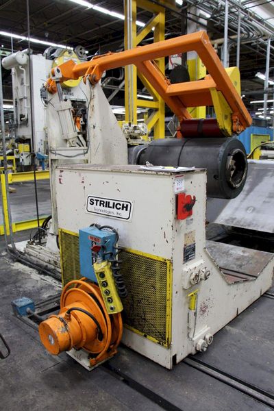 20,000 LBS X 36" STRILICH DRIVEN COIL REEL & CAR: STOCK # 67552