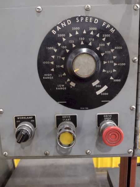 36" DOALL MODEL #3613-20 VERTICAL BANDSAW: STOCK #19212