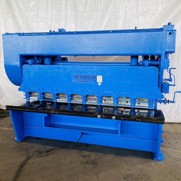 8' X 1/4" STEELWELD MODEL 4B-B MECHANICAL SHEAR: STOCK #14673